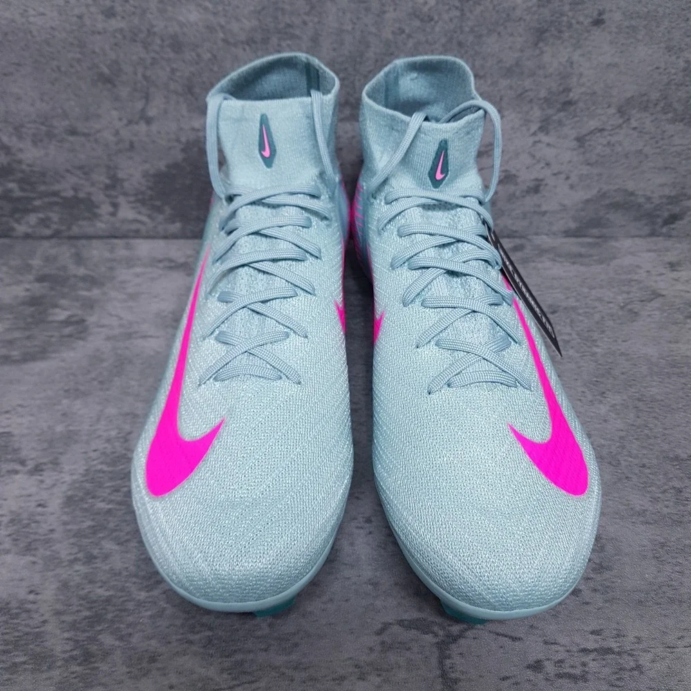 NIKE Zoom Mercurial Superfly 10 Elite FG Prism Pack Mens 12 Blue Pink FQ1454 301